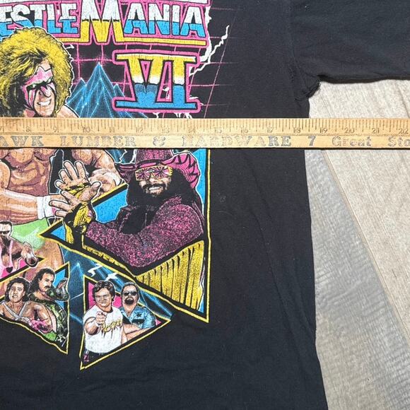 WWE WrestleMania VI Ultimate Warrior Macho Man Mens T-Shirt Size Medium - Picture 5 of 6